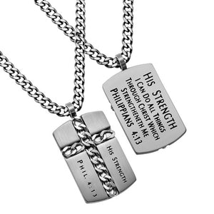 Men's Silver Chain Cross Collection