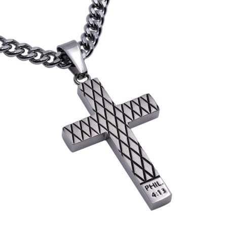Men's Silver Diamond Back Cross Collection