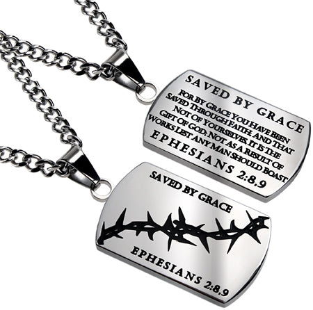 Men's Crown of Thorns Dog Tag Collection