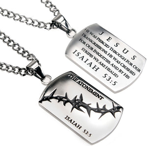Men's Crown of Thorns Dog Tag Collection