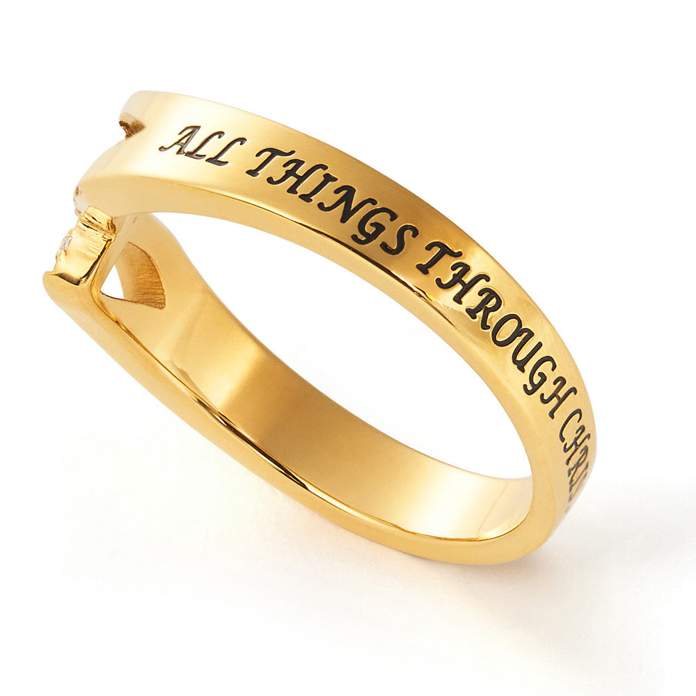 Women's Wave Ring Gold Tone