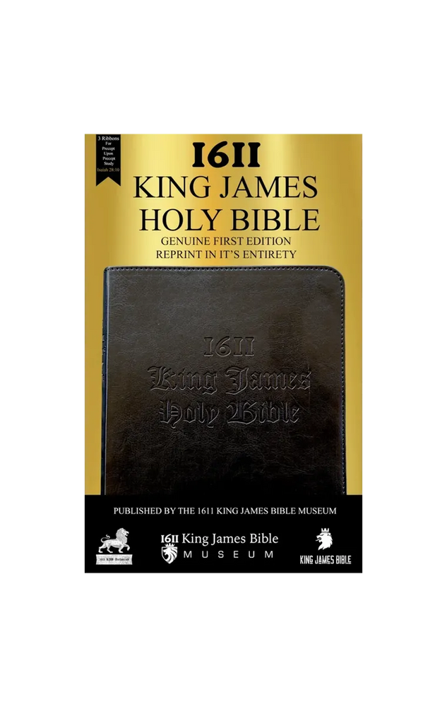 1611 King James Bible - Black