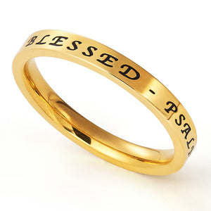 
                
                    Load image into Gallery viewer, Women&amp;#39;s Princess Ring Blessed - Gold Tone
                
            