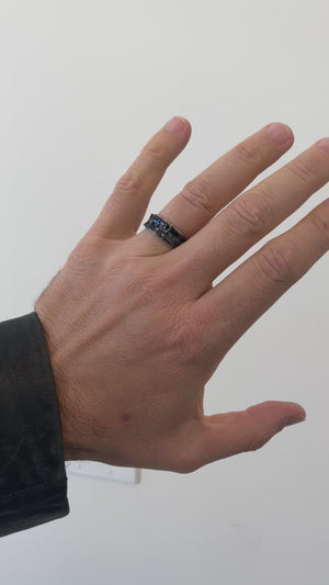 
                
                    Load and play video in Gallery viewer, Black Spinner Ring
                
            