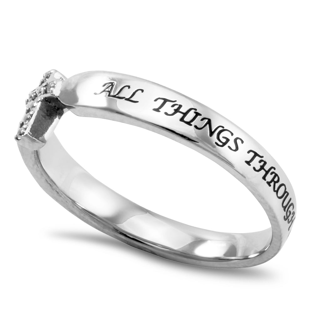 Women's CZ Tiny Tip Ring