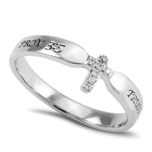 CZ Tiny Tip Ring
