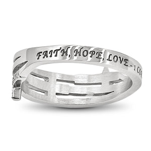 
                
                    Load image into Gallery viewer, Women&amp;#39;s Trinity Cross Ring
                
            