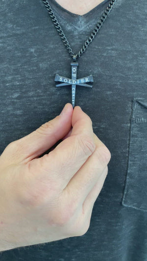 
                
                    Load and play video in Gallery viewer, Third Hour Cross Necklace
                
            