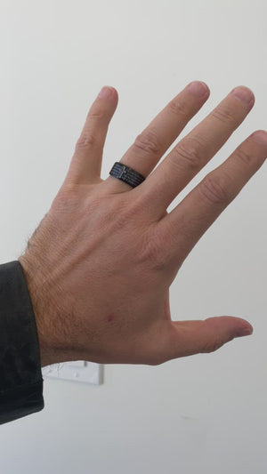
                
                    Load and play video in Gallery viewer, Black Logos Ring
                
            