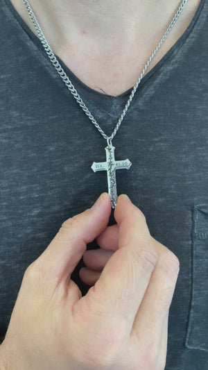 
                
                    Load and play video in Gallery viewer, Crucified Cross Necklace
                
            