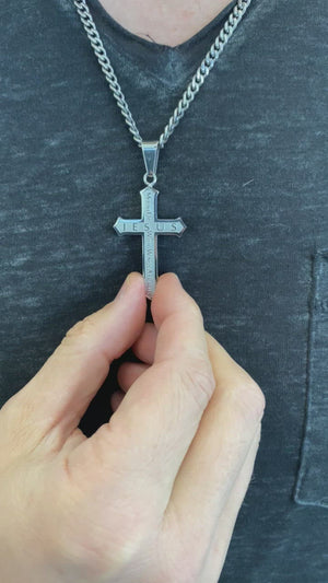 
                
                    Load and play video in Gallery viewer, Inlay Cross Necklace
                
            