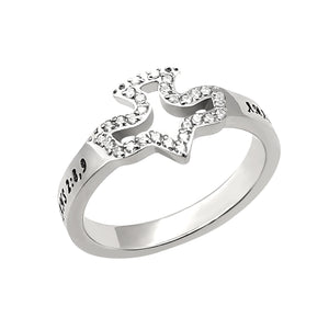 CZ Dove Ring