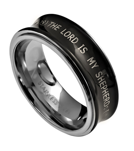 Men's Black Spinner Ring