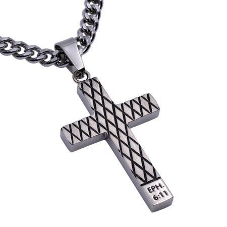 Men's Silver Diamond Back Cross Collection