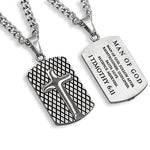 Diamond Back Shield Cross Necklace