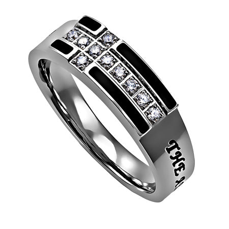 Women's Black Ensign Ring