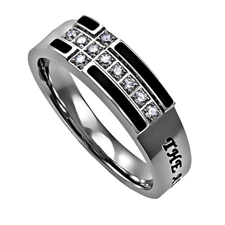 
                
                    Load image into Gallery viewer, Women&amp;#39;s Black Ensign Ring
                
            
