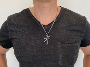 Established Silver Cross Necklace