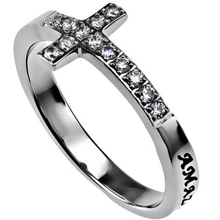 Women's Sideways Cross Ring