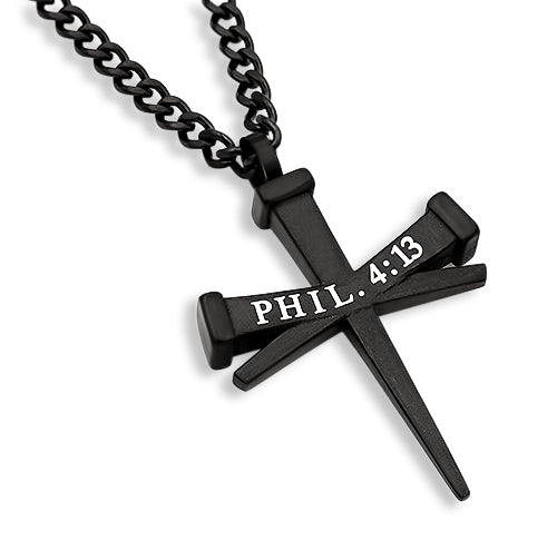 
                
                    Load image into Gallery viewer, Men&amp;#39;s Third Hour Cross Necklace
                
            