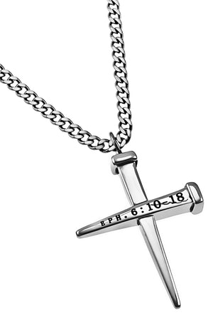 2 Nail Cross Necklace