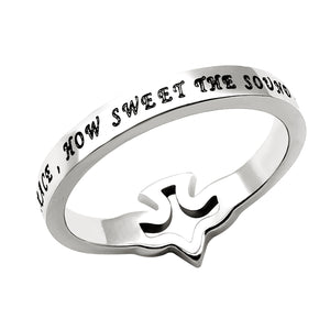 CZ Dove Ring