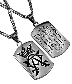 Men's Alpha Omega Dog Tag