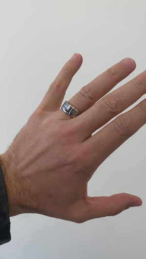
                
                    Load and play video in Gallery viewer, Silver Iron Cross Ring
                
            