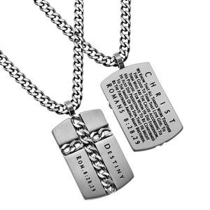 Silver Chain Cross Necklace