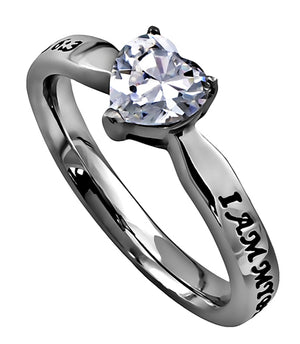
                
                    Load image into Gallery viewer, Women&amp;#39;s CZ Heart Ring
                
            