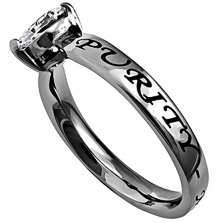 CZ Heart Ring