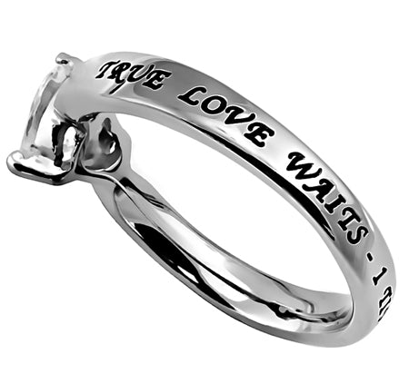 
                
                    Load image into Gallery viewer, Women&amp;#39;s CZ Heart Ring
                
            