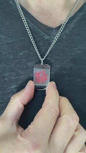 
                
                    Load and play video in Gallery viewer, 40 Stripes Dog Tag Necklace
                
            