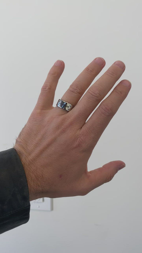 
                
                    Load and play video in Gallery viewer, Men&amp;#39;s Silver MLX Ring
                
            