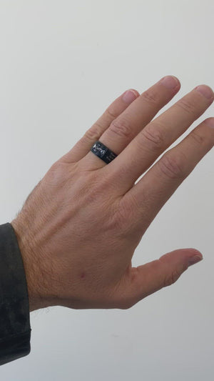
                
                    Load and play video in Gallery viewer, Men&amp;#39;s Black Neo Ring
                
            