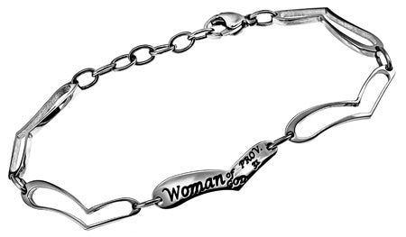 
                
                    Load image into Gallery viewer, Women&amp;#39;s Heart Link Bracelet
                
            