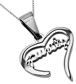 Handwriting Heart Necklace