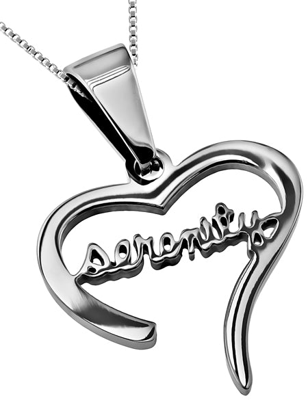 Handwriting Heart Necklace