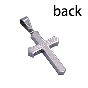 Inlay Cross Necklace