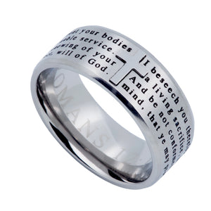 Men's Silver Logos Ring