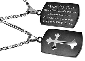 Men's Black Shield Cross Collection