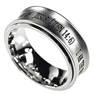 Men's Silver Spinner Ring