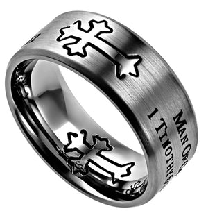 
                
                    Load image into Gallery viewer, Men&amp;#39;s Silver Neo Ring
                
            
