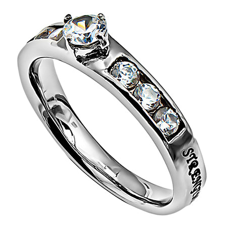 Spirit & Truth, True Love Waits Heart Solitaire Purity Ring