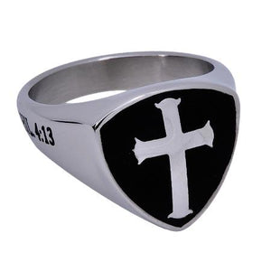 
                
                    Load image into Gallery viewer, Men&amp;#39;s R2 Shield Cross Ring
                
            