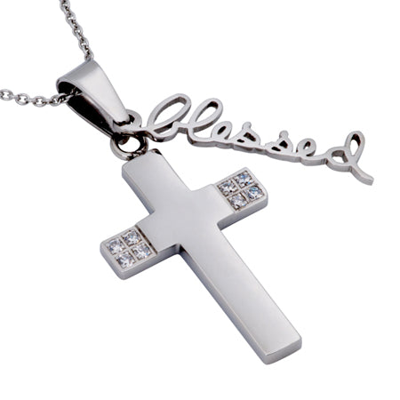 CZ Handwriting Necklace