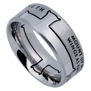 Silver Iron Cross Ring