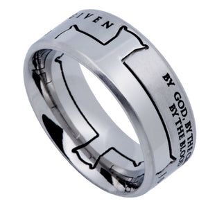 Silver Iron Cross Ring
