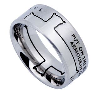 
                
                    Load image into Gallery viewer, Men&amp;#39;s Silver Iron Cross Ring
                
            
