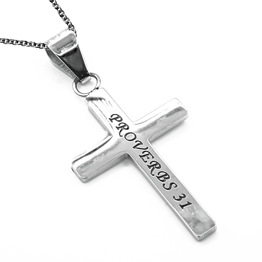 Women's CZ Cable Cross